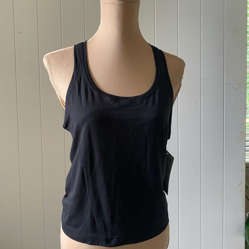 Lululemon  swiftly tech 2.0 Black Women's race back Tank Top size 8